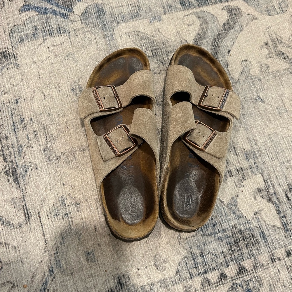 Tan Suede Arizona Birkenstock Sandals